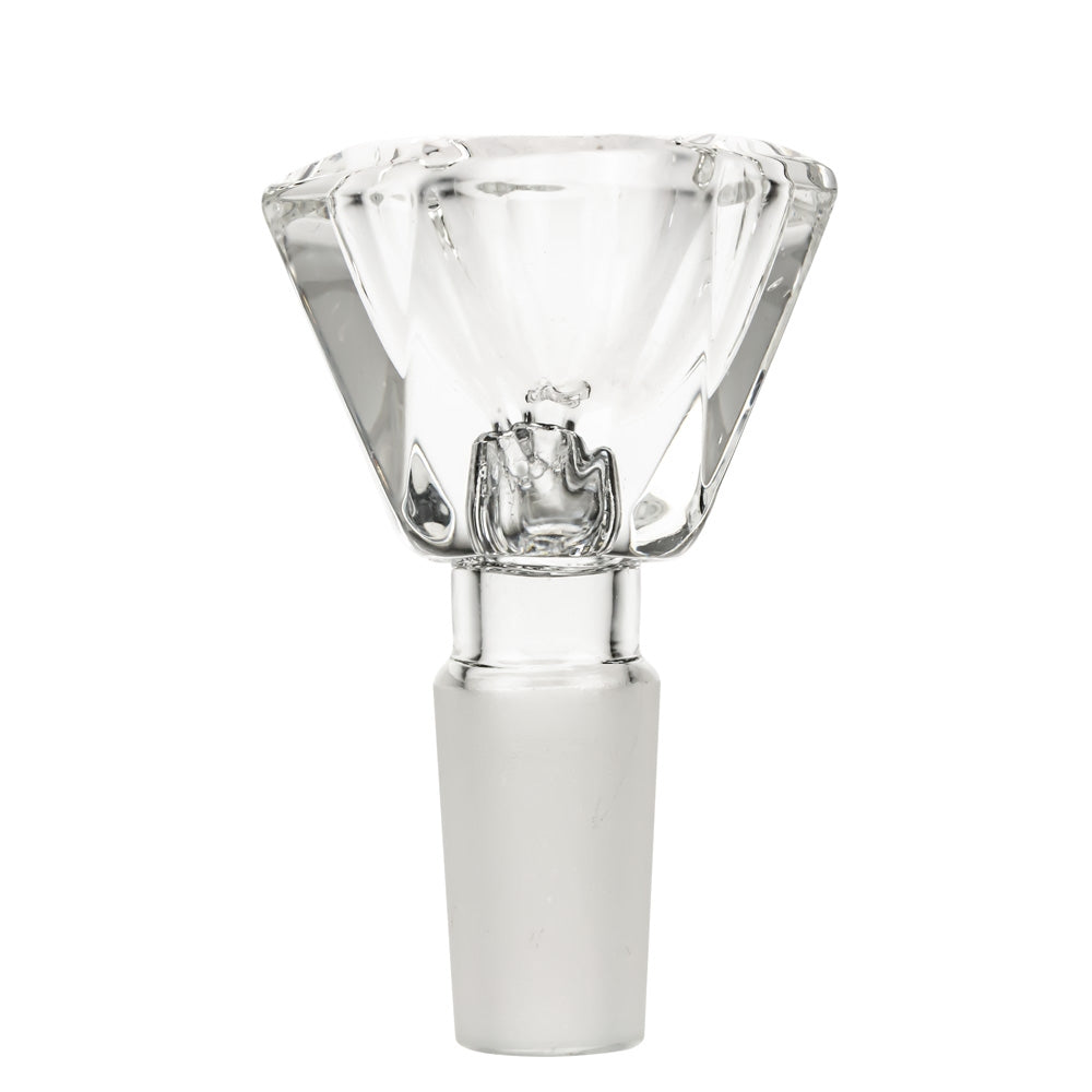 Glass Diamond Herb Bowl | Clear | 14.5mm