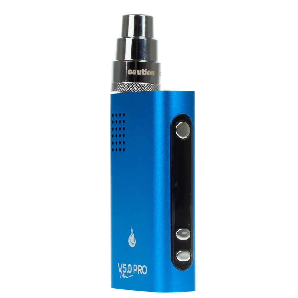 FlowerMate Mini V5.0S Pro Vaporizer | Blue - Side View