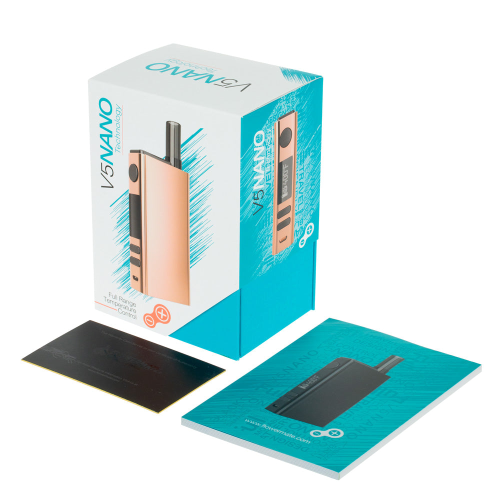 FlowerMate V5 Nano Vaporizer | Rosé Gold - Box