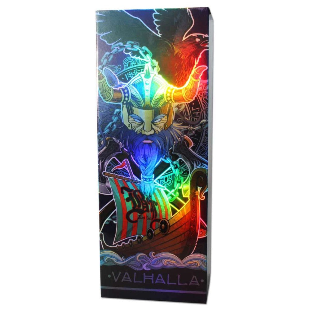 Black Leaf VALHALLA Boxed Straight Bong with Tree Percolator | box