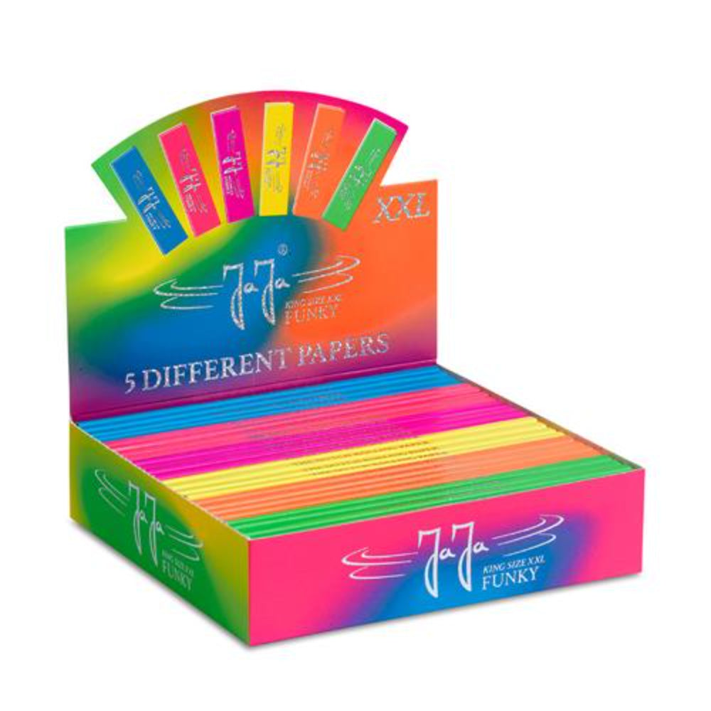 JaJa Funky King Size XXL Smoking Papers | Box of 24 Packs