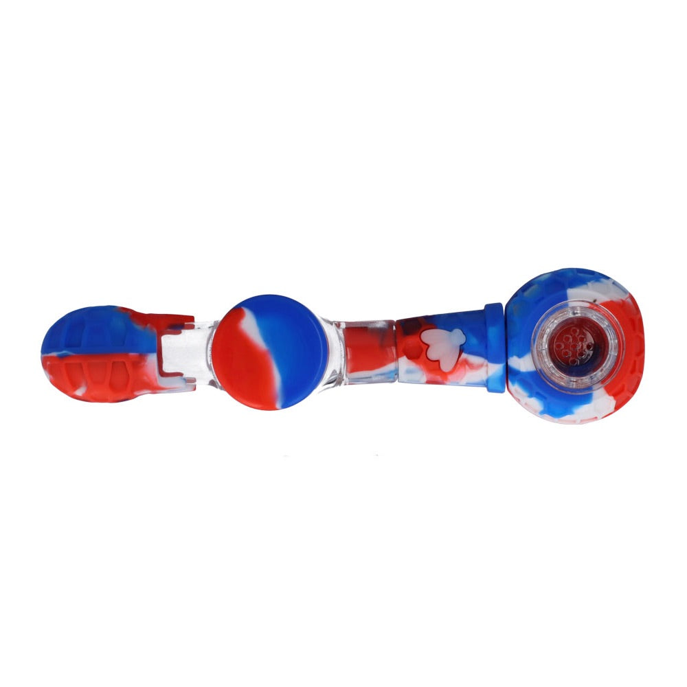 Silicone Multi-Functional Spoon Pipe Kit | Random Color | spoon pipe with container