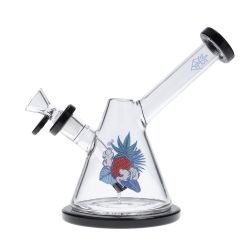 Cabana Cannabis Co. Beaker Base Bong | Black | side view 1