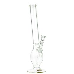 G-Spot Glass Egg Ice Bong with Real Gold Logo | 50cm - Side View 1