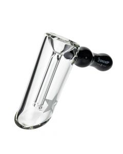 Famous X Straight Hammer Herb Bubbler | Black